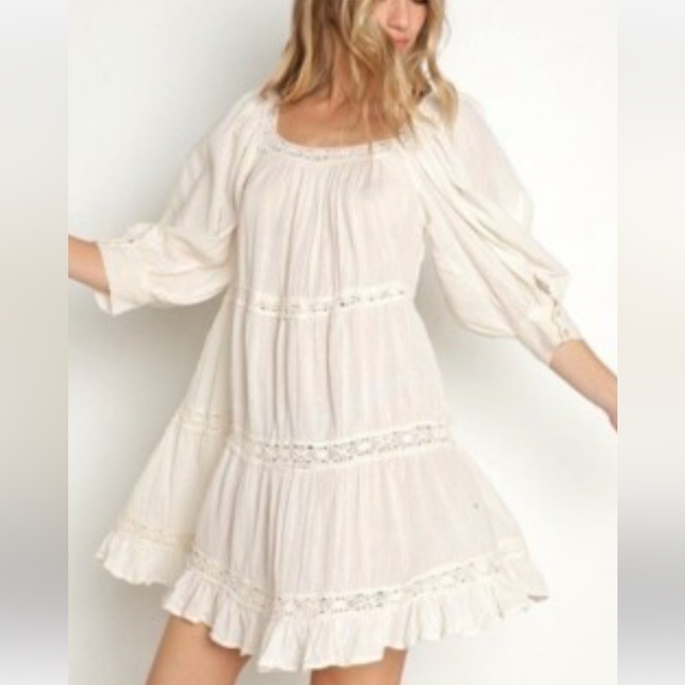 Jen's Pirate Booty Cream Kids Dress